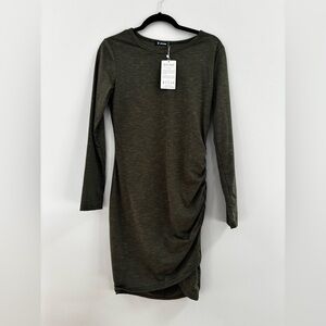 Dark Green Long Sleeve Dress